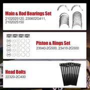 DURAFORCE Engine Overhaul Rebuild nkshaft Con Rods Timing Kit For HYUNDAI Kia 2.4L G4KJ