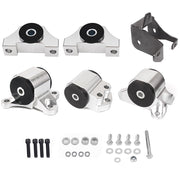 DURAFORCE Swap 3Bolt Chrome 65A Engine Motor Mount Kit For 96-00 Civic EK B16 B18 B20 B
