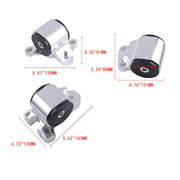 DURAFORCE 3pcs 2-Bolt Engine Mount Kit For Honda Civic/Acura Integra B & D Series MT