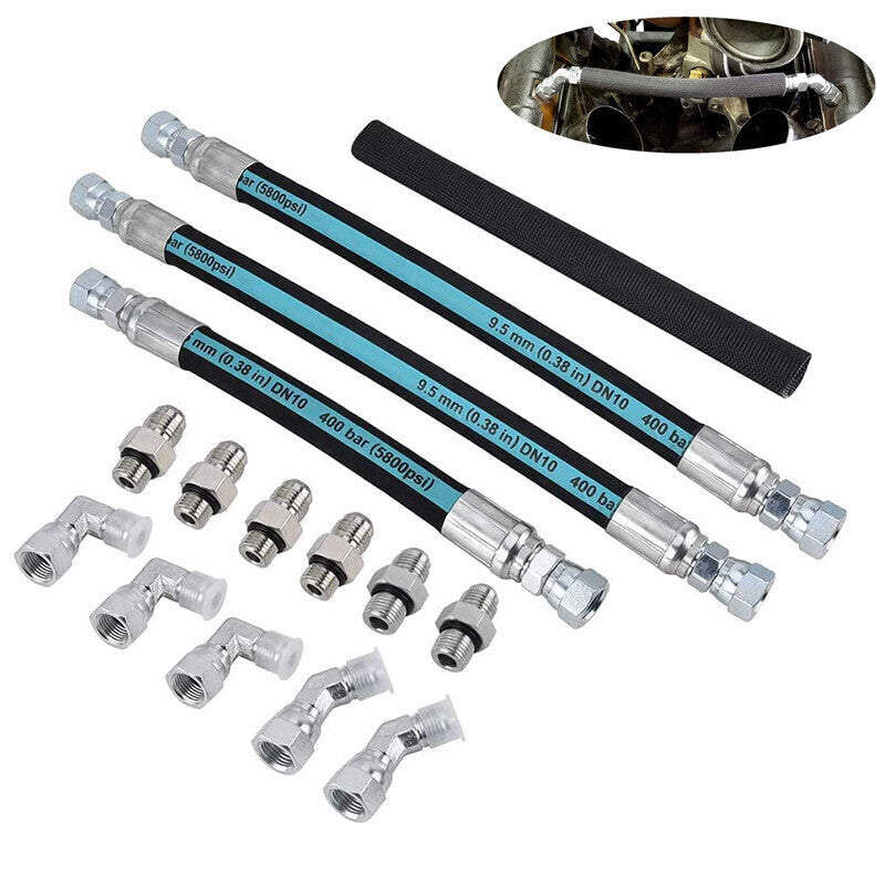 DURAFORCE 7.3L High Pressure Engine Oil Pump HPOP Hoses Lines Kit For Ford Powerstroke US