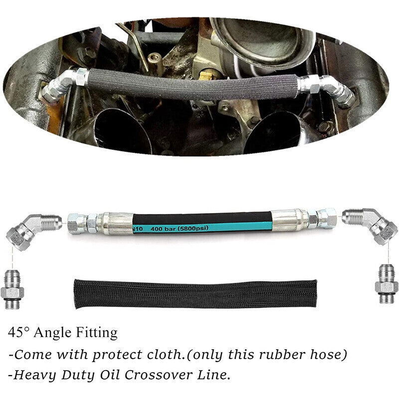 DURAFORCE 7.3L High Pressure Engine Oil Pump HPOP Hoses Lines Kit For Ford Powerstroke US