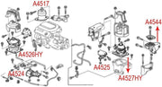 DURAFORCE For 2003-2007 Honda Accord 2.4L Engine Motor & Trans Mount Set 6x (Automatic)