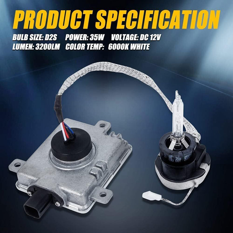 DURAFORCE For 2007-2014 Acura TL TSX RDX 3.5L NEW HID Xenon Ballast & Igniter & D2S Bulb