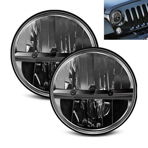 DURAFORCE 2PCS 7"inch Round LED Headlights Turn Signal Fit For Chevy Truck 1947-1957 New