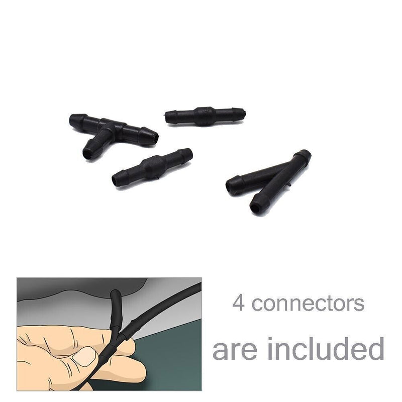 DURAFORCE For Honda Pilot 2009-2015 Windshield Hood Nozzle Wiper Spray Kit 76810-SZA-A01ZA