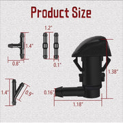 DURAFORCE For Honda Pilot 2009-2015 Windshield Hood Nozzle Wiper Spray Kit 76810-SZA-A01ZA