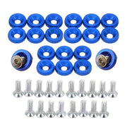 DURAFORCE 30X Aluminum Fender Bumper Washers M6x20mm CNC Billet Bolt Engine Dress Up Kits