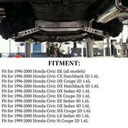 DURAFORCE Rear Lower Control Arm with Tie Bar Subframe Brace for Honda Civic EK 1996-2000