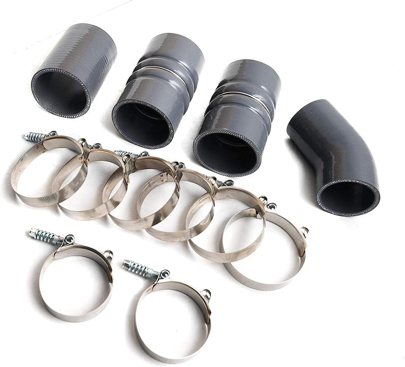 DURAFORCE Intercooler Boot & Clamp Upgrade Kit Fit For 03-07 Ford 6.0L Powerstroke Diesel