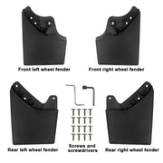 DURAFORCE 4Pcs Front Rear Splash Guards Mud Flaps Mudguard For Toyota Tacoma 2024-2025