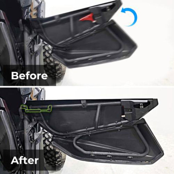 DURAFORCE 2 Pairs Door Opener Kit Solid Steel For 17-UP Can-Am Maverick X3 & X3 Max 4-Door