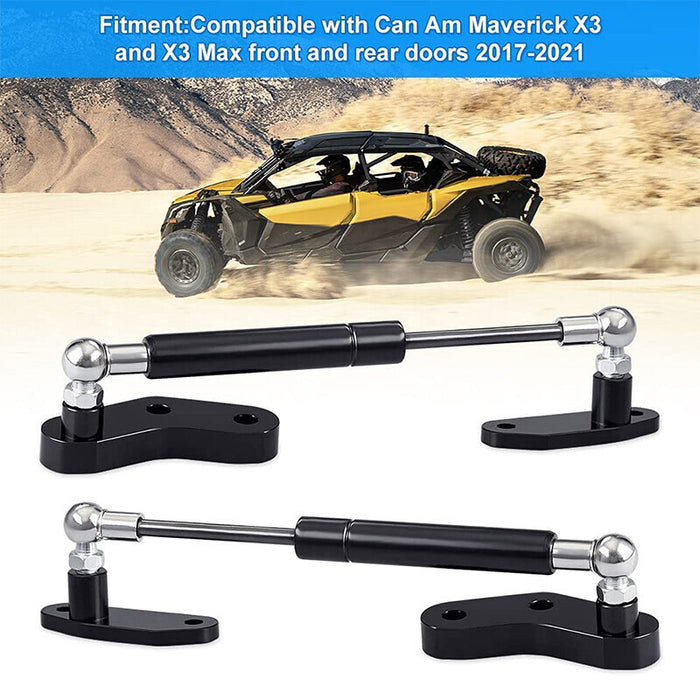 DURAFORCE 2 Pairs Door Opener Kit Solid Steel For 17-UP Can-Am Maverick X3 & X3 Max 4-Door
