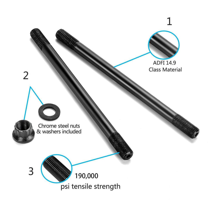 DURAFORCE 12-Point Cylinder Gasket Head Stud Bolt Kit For 1996-2000 Honda Civic 1.6L 208-4