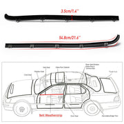 DURAFORCE FOR 1987-1997 FORD F150 F250 F350 DOOR WINDOW BELT SEAL WEATHERSTRIP 4 PIECE SET