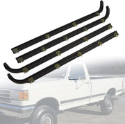 DURAFORCE FOR 1987-1997 FORD F150 F250 F350 DOOR WINDOW BELT SEAL WEATHERSTRIP 4 PIECE SET