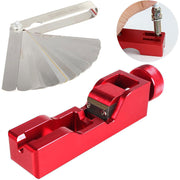 DURAFORCE Universal Spark Plug Gapping Tool with 32 Blade Feeler Gauge for 10mm 12mm 14mm