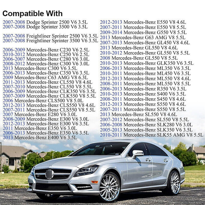 DURAFORCE 6pcs Ignition Coil & Spark Plug Pack for Mercedes-Benz ML350 E350 C300 S550
