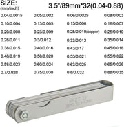 DURAFORCE Spark Plug Gap Tool & 32 Blades Metric Feeler Gauge Gap Filler Measuring Tools
