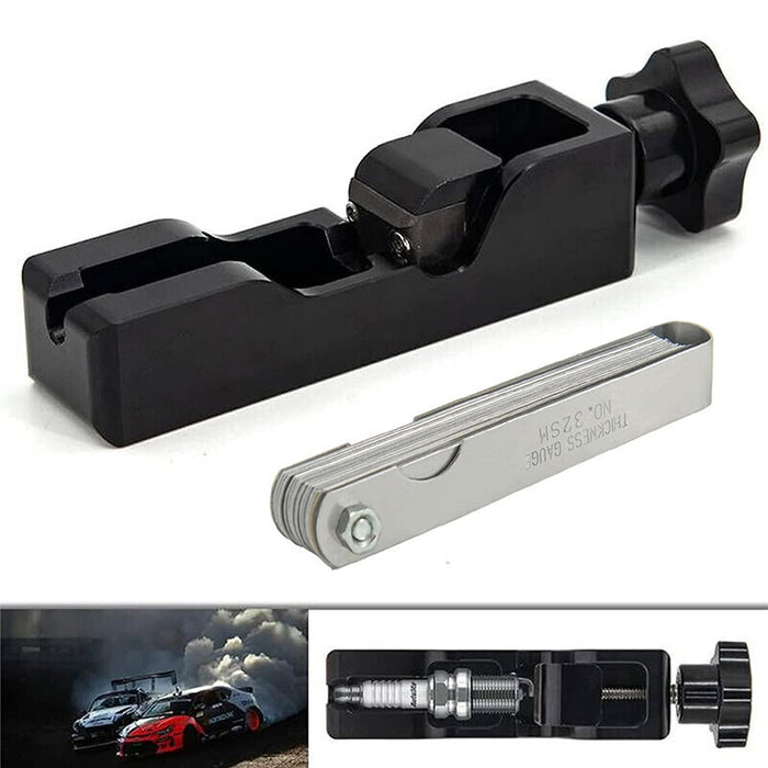 DURAFORCE Spark Plug Gap Tool & 32 Blades Metric Feeler Gauge Gap Filler Measuring Tools