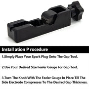 DURAFORCE Spark Plug Gap Tool & 32 Blades Metric Feeler Gauge Gap Filler Measuring Tools