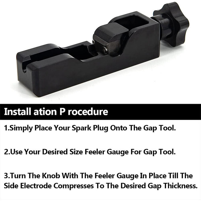 DURAFORCE Spark Plug Gap Tool & 32 Blades Metric Feeler Gauge Gap Filler Measuring Tools