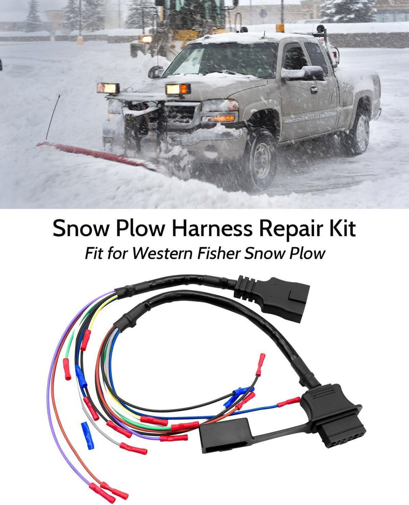 DURAFORCE 9 Pin Truck & Plow Side Repair Harness For Western 49308 1315315, 49317 1315310