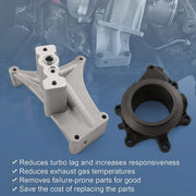 DURAFORCE For 1999.5-2003 Ford Diesel 7.3 7.3L 99.5-03 Turbo Pedestal &Exhaust Housing Kit