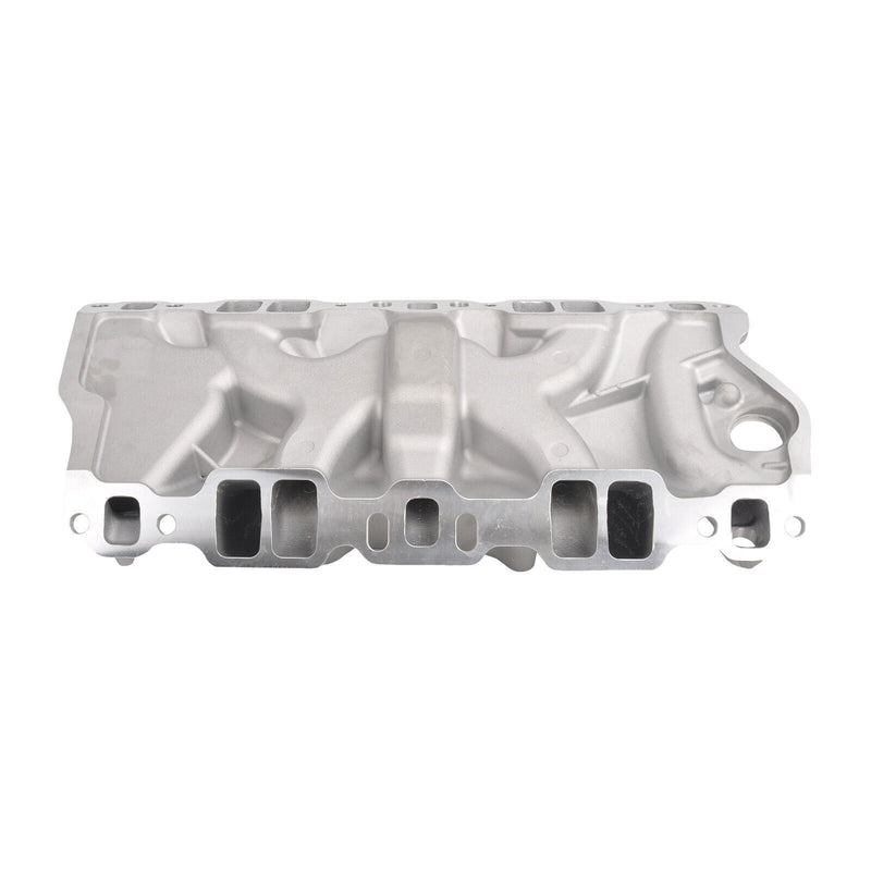 DURAFORCE Aluminum Dual Plane Intake Manifold for SBC Small Block Chevy 350 400 1955-1995