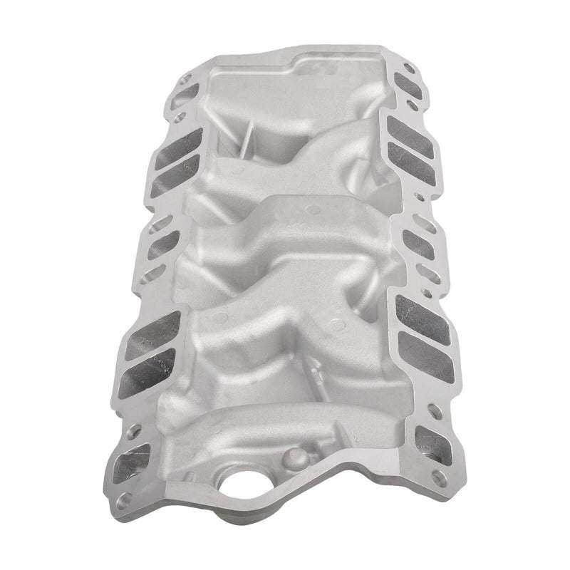 DURAFORCE Aluminum Dual Plane Intake Manifold for SBC Small Block Chevy 350 400 1955-1995