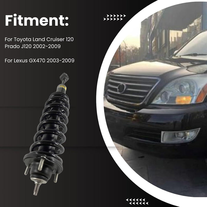 DURAFORCE 2x Front Shock Struts Assys For Lexus GX470 Toyota Land Cruiser 120 48510-69195