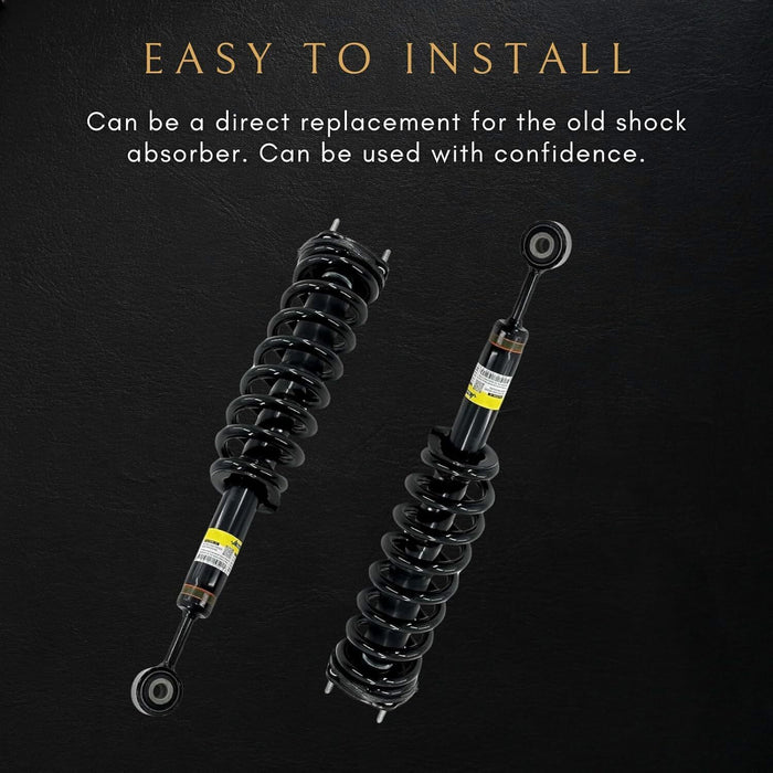 DURAFORCE 2x Front Shock Struts Assys For Lexus GX470 Toyota Land Cruiser 120 48510-69195