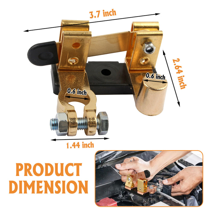 DURAFORCE 12V / 24V Top-Post Knife Blade Master Switch Battery Disconnect Switch Isolator