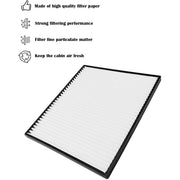 DURAFORCE Cabin Air Filter For Kenworth T660 T680 T800 S28571 PA30269 F371018 F371018-RPL