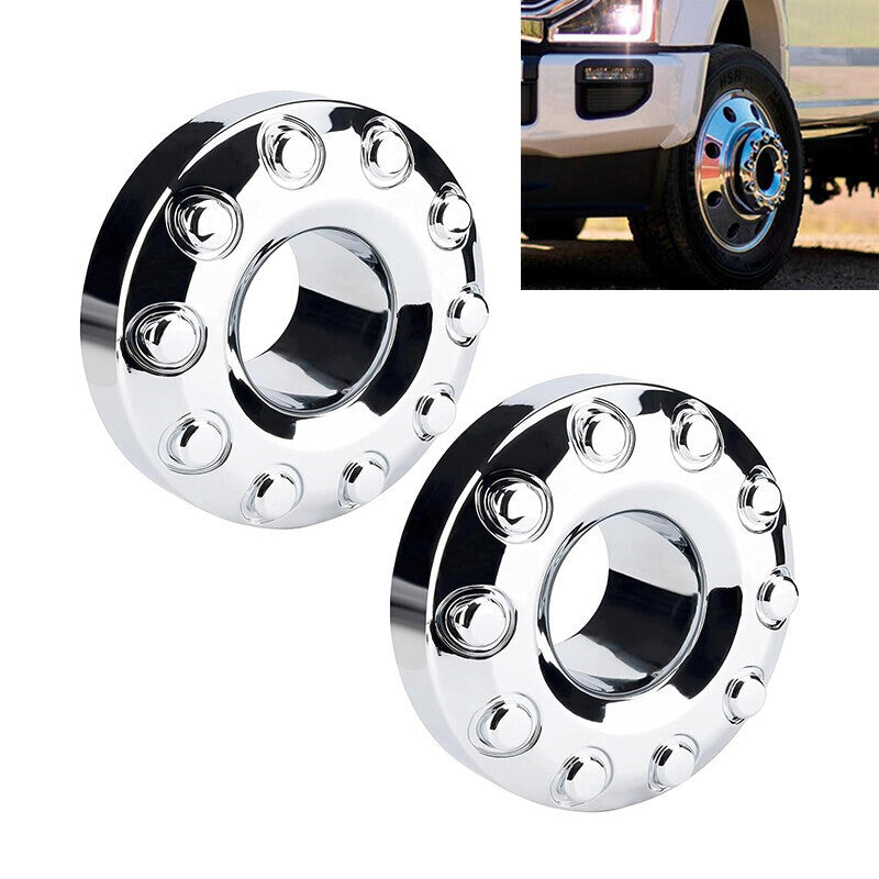 DURAFORCE Wheel Center Hub Caps For Ford F450 F550 2005-17 Super Duty Dually 10 Lug Wheel