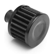 DURAFORCE Engine Oil Catch Can Tank Kit with Breather Filter 300ml Aluminum Polish Black