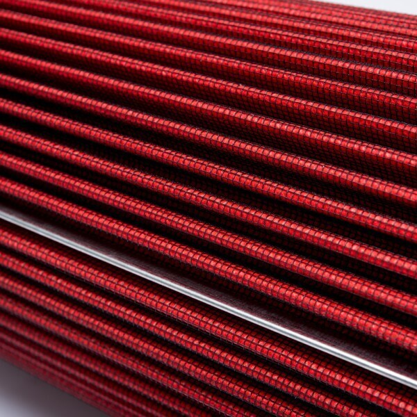 DURAFORCE 4'' 102mm Long High Flow Inlet Cone Dry Filter Cold Air Intake Replacement Red