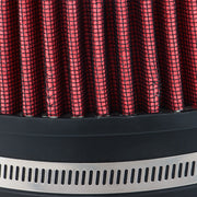 DURAFORCE 4'' 102mm Long High Flow Inlet Cone Dry Filter Cold Air Intake Replacement Red