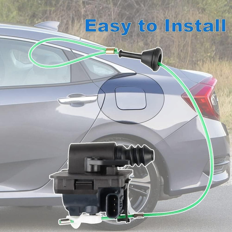 DURAFORCE Fuel Lid Actuator Gas Door Assembly Fit For 2016-2021 Honda Civic 74700TBAA02 BK