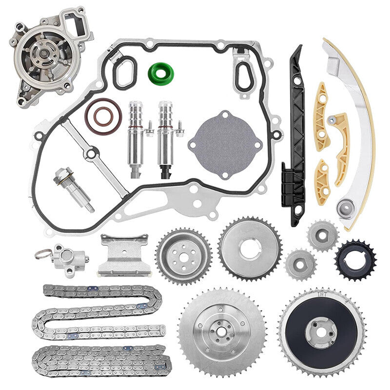DURAFORCE Timing Chain Kit with Water Pump VVT Gears for GMC Chevy Buick Equinox 2.0L 2.4L