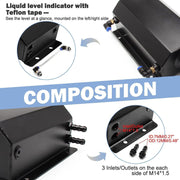 DURAFORCE 2L Black Universal Coolant Radiator Overflow Tank Expansion Reservoir Aluminum C
