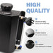 DURAFORCE 2L Black Universal Coolant Radiator Overflow Tank Expansion Reservoir Aluminum C