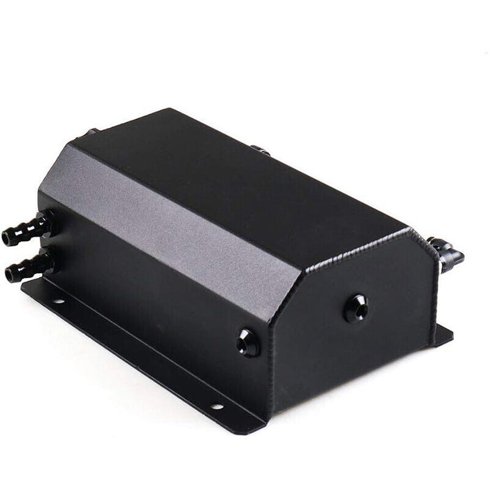 DURAFORCE 2L Black Universal Coolant Radiator Overflow Tank Expansion Reservoir Aluminum C