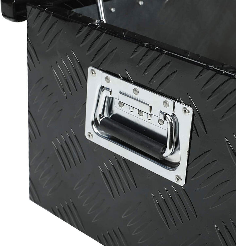 DURAFORCE 39"x13"x10" Aluminum For Pickup Truck Trunk Bed Tool Box Trailer Storage W/ Lock
