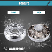DURAFORCE 4Pcs 19.5 Inch 10 Lug Wheel Hub Center Caps For Ford F450 F550 2005-2016 5C3Z113
