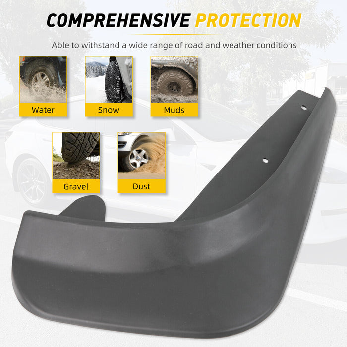 DURAFORCE 4X Wearing Mud Flaps Mudguards Fender Splash Guards For Dodge Challenger R/T SRT