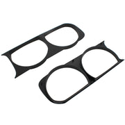 DURAFORCE 1 Pair Left + Right Side Black Headlight Bezel For 2008-2014 Dodge Challenger