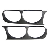 DURAFORCE 1 Pair Left + Right Side Black Headlight Bezel For 2008-2014 Dodge Challenger