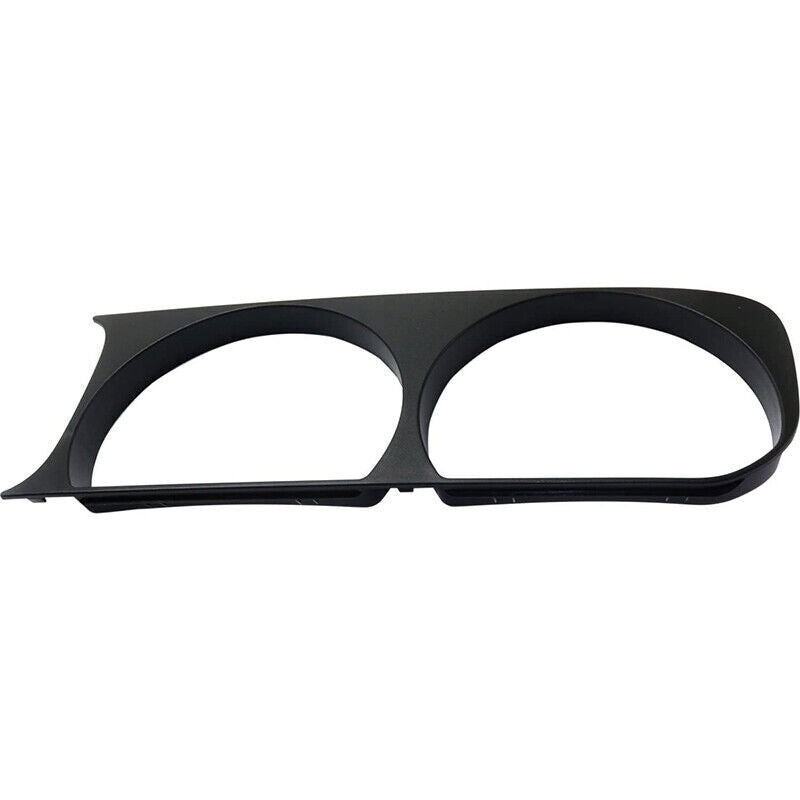 DURAFORCE 1 Pair Left + Right Side Black Headlight Bezel For 2008-2014 Dodge Challenger