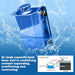 DURAFORCE 2L Blue Aluminum Coolant Radiator Overflow Reservoir Expansion Water Tank