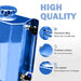 DURAFORCE 2L Blue Aluminum Coolant Radiator Overflow Reservoir Expansion Water Tank